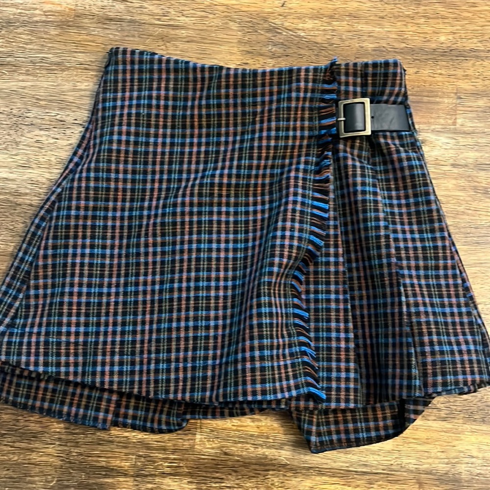 Zara Plaid Skirt